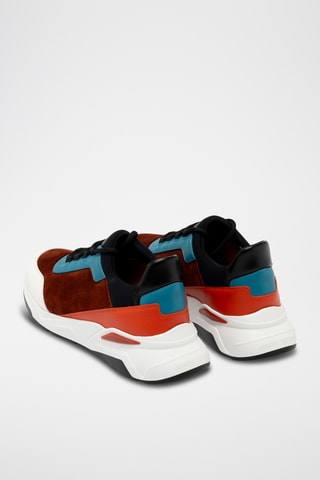 Sneakers plateformes en cuir - Blanc