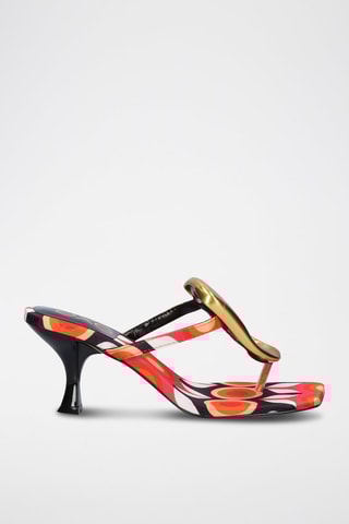 Mules à talons Sissy - Corail