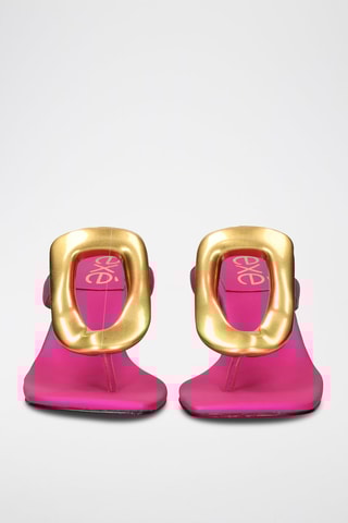 Mules à talons Sissy - Fuchsia