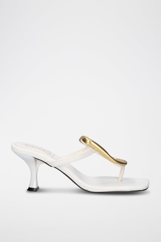 Mules à talons Sissy - Blanc