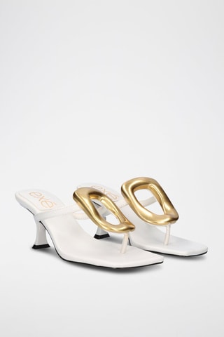 Mules à talons Sissy - Blanc