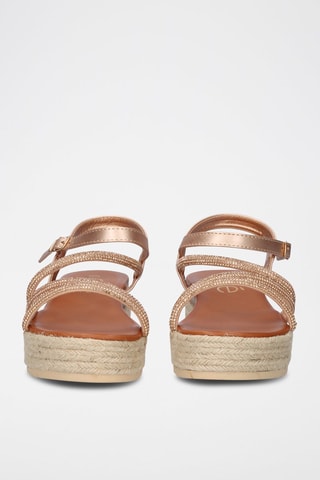 Sandales plateformes - Doré rose
