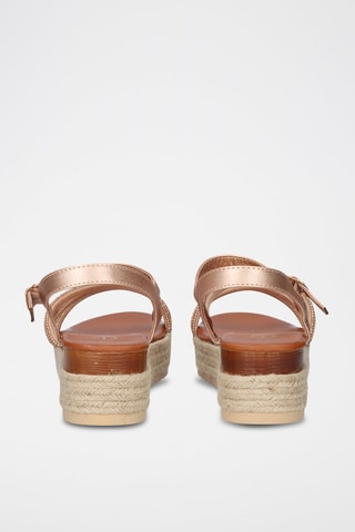 Sandales plateformes - Doré rose