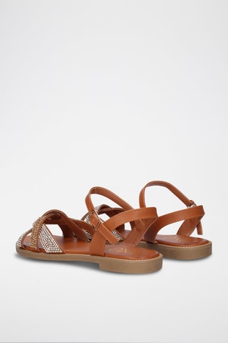 Sandales - Marron et argenté