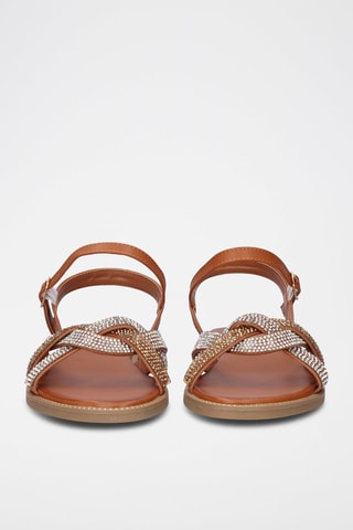 Sandales - Marron et argenté