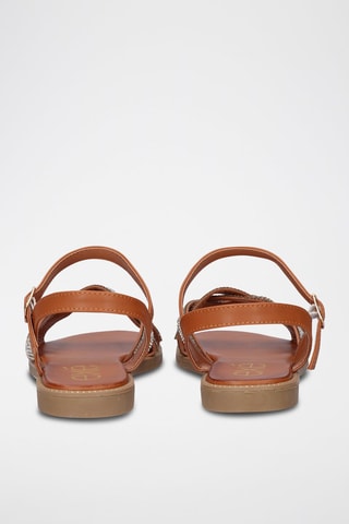 Sandales - Marron et argenté