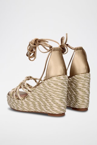 Sandales compensées - Beige