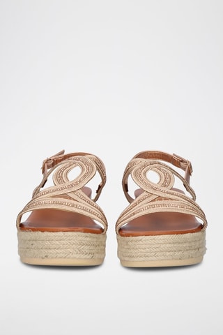 Sandales plateformes - Doré rose