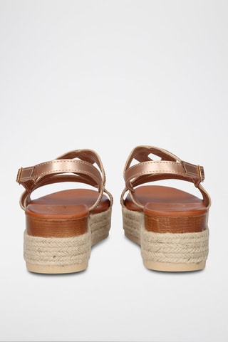 Sandales plateformes - Doré rose