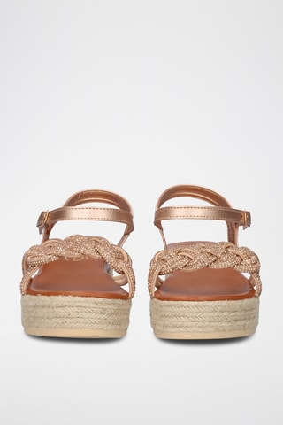 Sandales plateformes - Doré rose