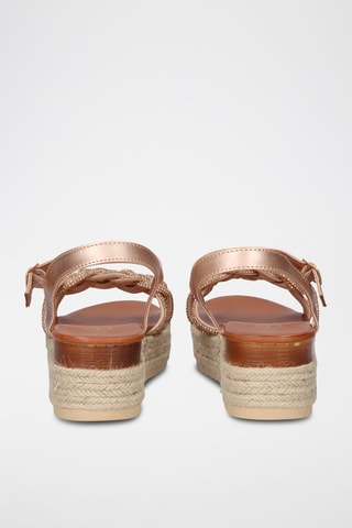 Sandales plateformes - Doré rose