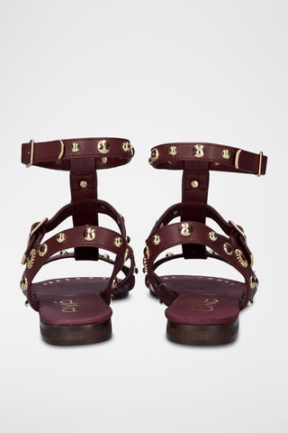 Spartiates en cuir - Chocolat