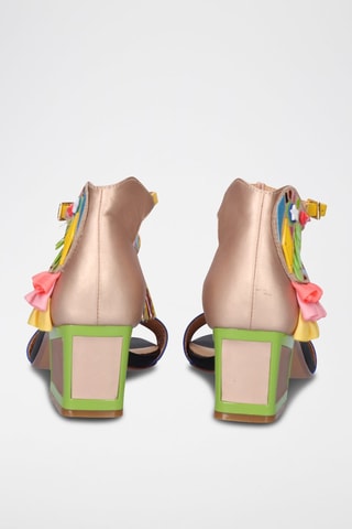 Sandales à talons - Bleu et rose