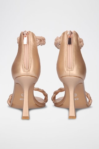 Sandales à talons - Doré rose