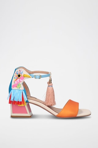 Sandales à talons - Orange