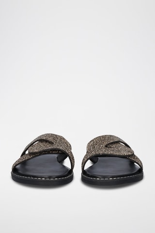 Sandales pailletées - Noir