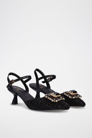 Sandales à talons en cuir Mar - Noir