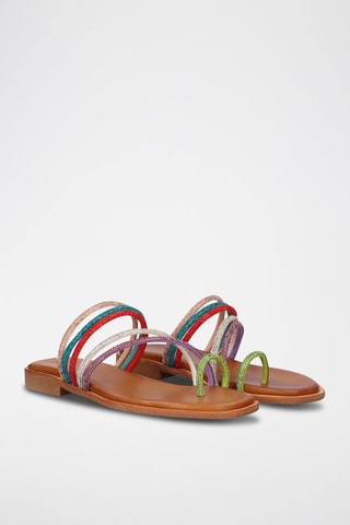 Sandales - Rose et blanc