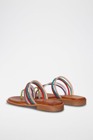 Sandales - Rose et blanc