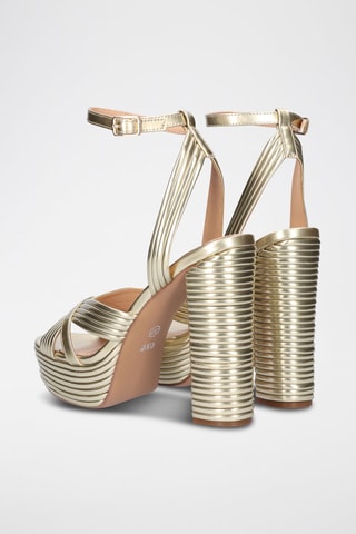 Sandales à talons - Doré