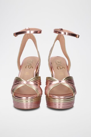 Sandales à talons - Doré rose