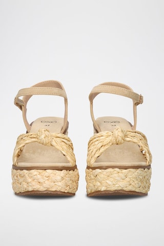Sandales compensées - Beige