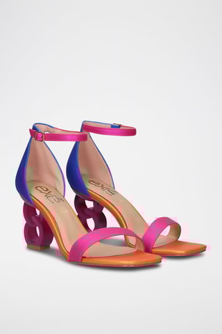 Escarpins - Bleu et fuchsia