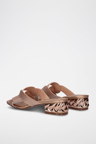 Mules à talons - Champagne