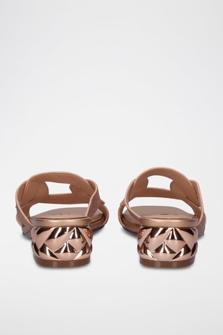 Mules à talons - Champagne