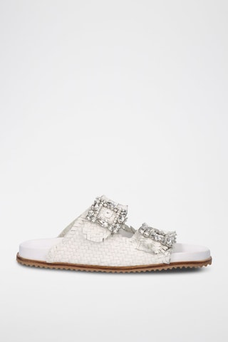 Mules en cuir - Blanc