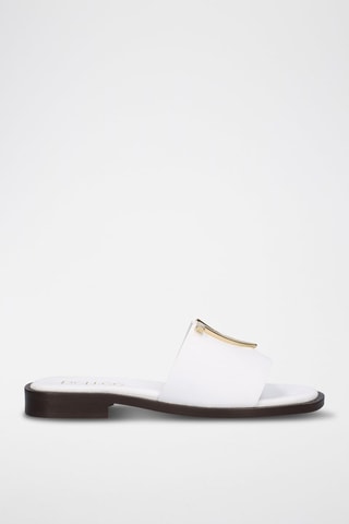 Mules en cuir - Blanc