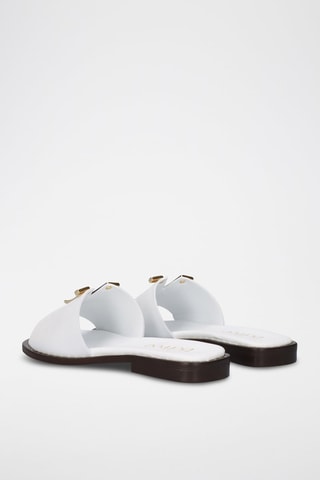 Mules en cuir - Blanc