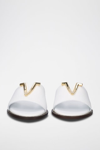 Mules en cuir - Blanc