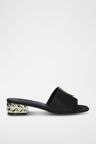 Mules à talons - Noir