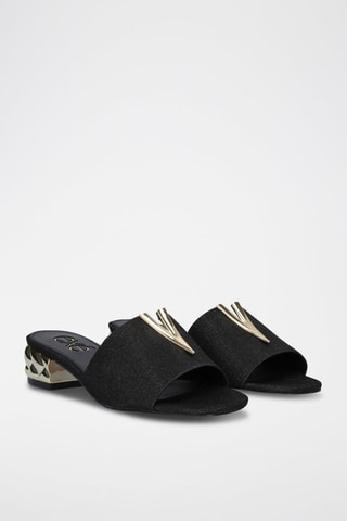Mules à talons - Noir