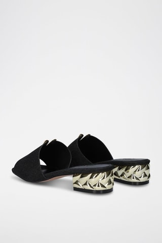 Mules à talons - Noir