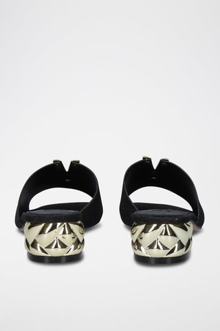 Mules à talons - Noir