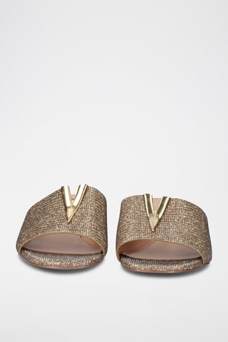 Mules à talons - Doré