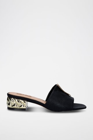Mules à talons - Noir