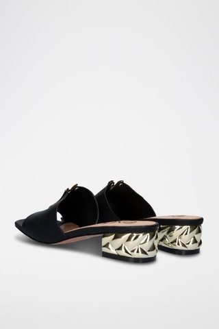Mules à talons - Noir