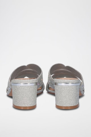 Mules à talons - Argenté
