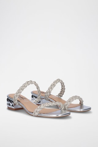 Mules à talons Katy - Argenté