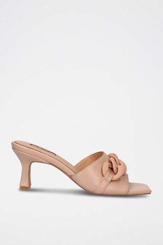 Mules à talons - Nude
