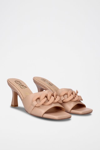 Mules à talons - Nude