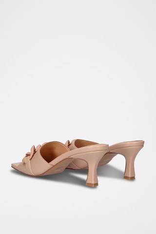 Mules à talons - Nude