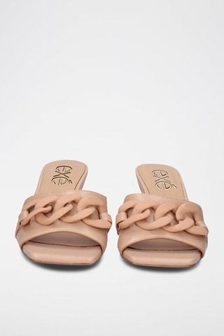 Mules à talons - Nude