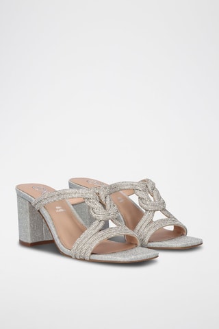 Mules à talons Como - Argenté