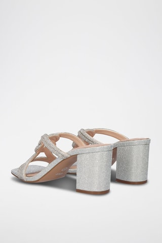 Mules à talons Como - Argenté