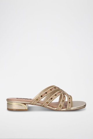 Mules à talons Mara - Doré