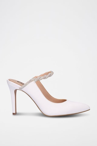 Mules à talons - Blanc